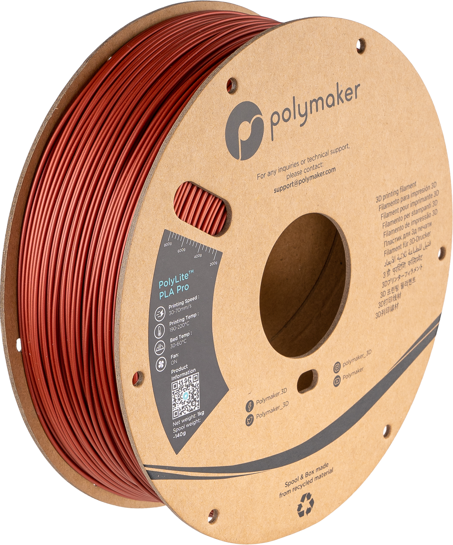 PolyLite™ Metallic PLA Pro