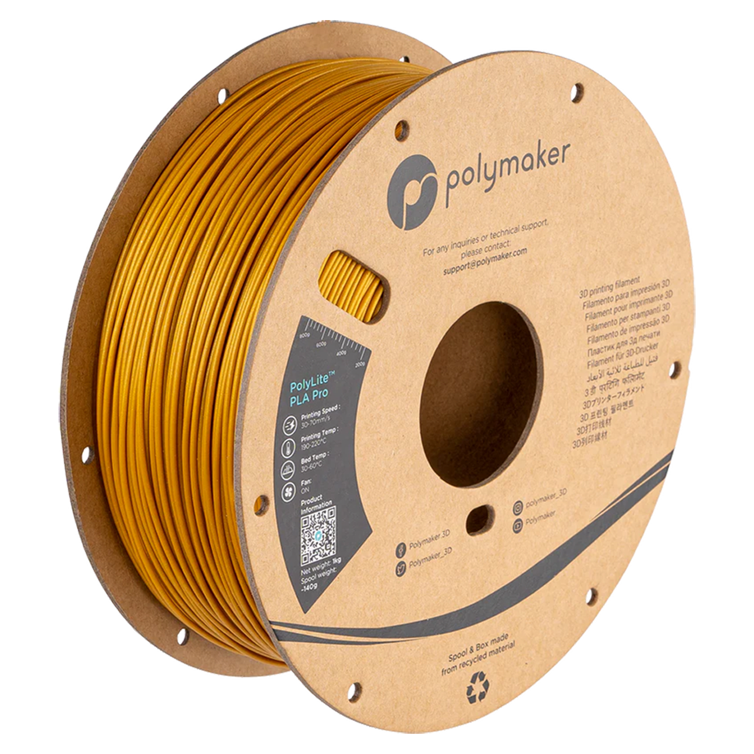 PolyLite™ Metallic PLA Pro