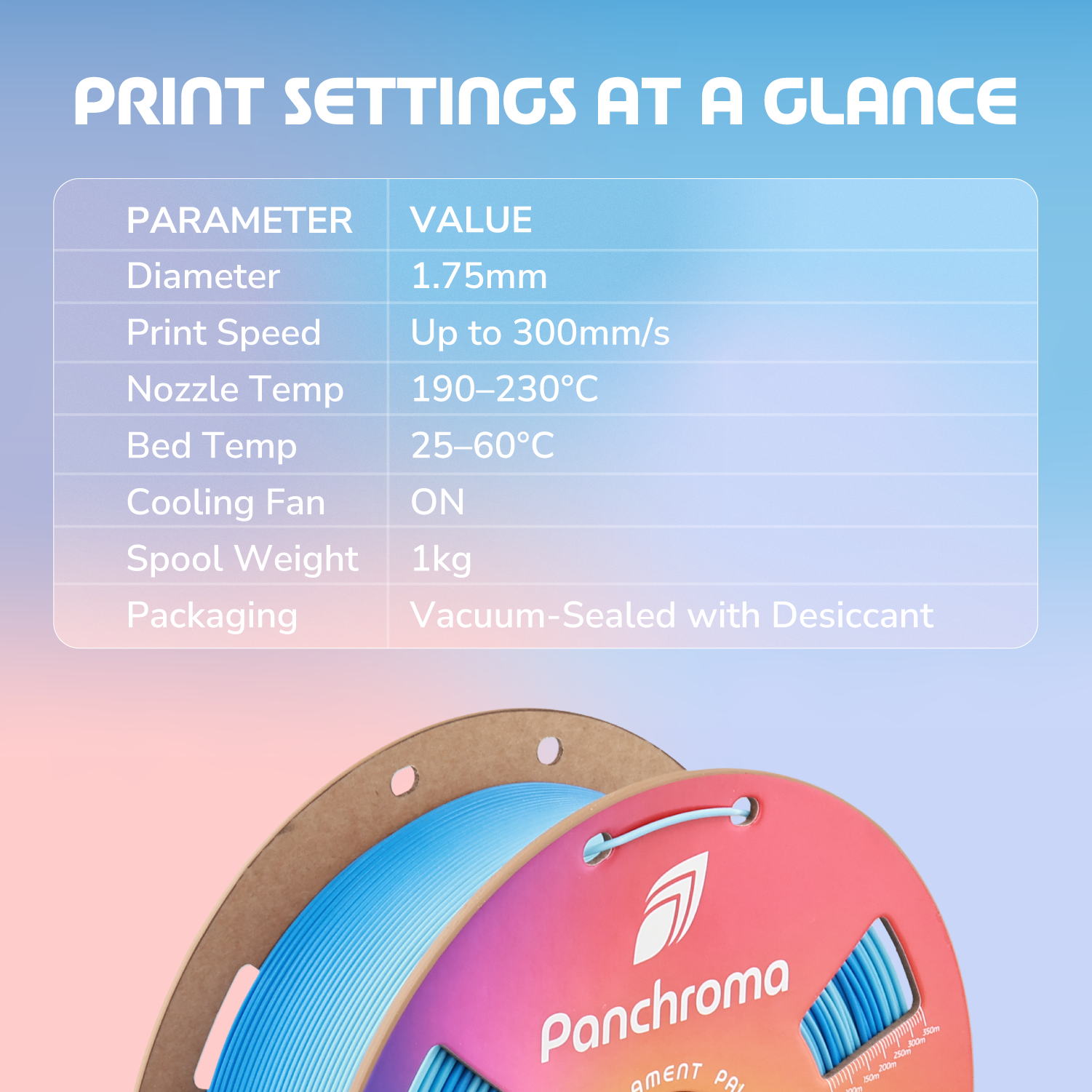Panchroma™ Gradient Matte PLA